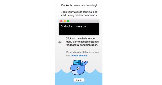 Dockerのポップアップ
